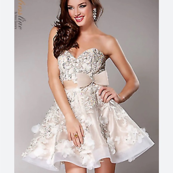 Jovani Black Embellished Backless Bustier Prom Dress Size 0 - Picture 13 of 13